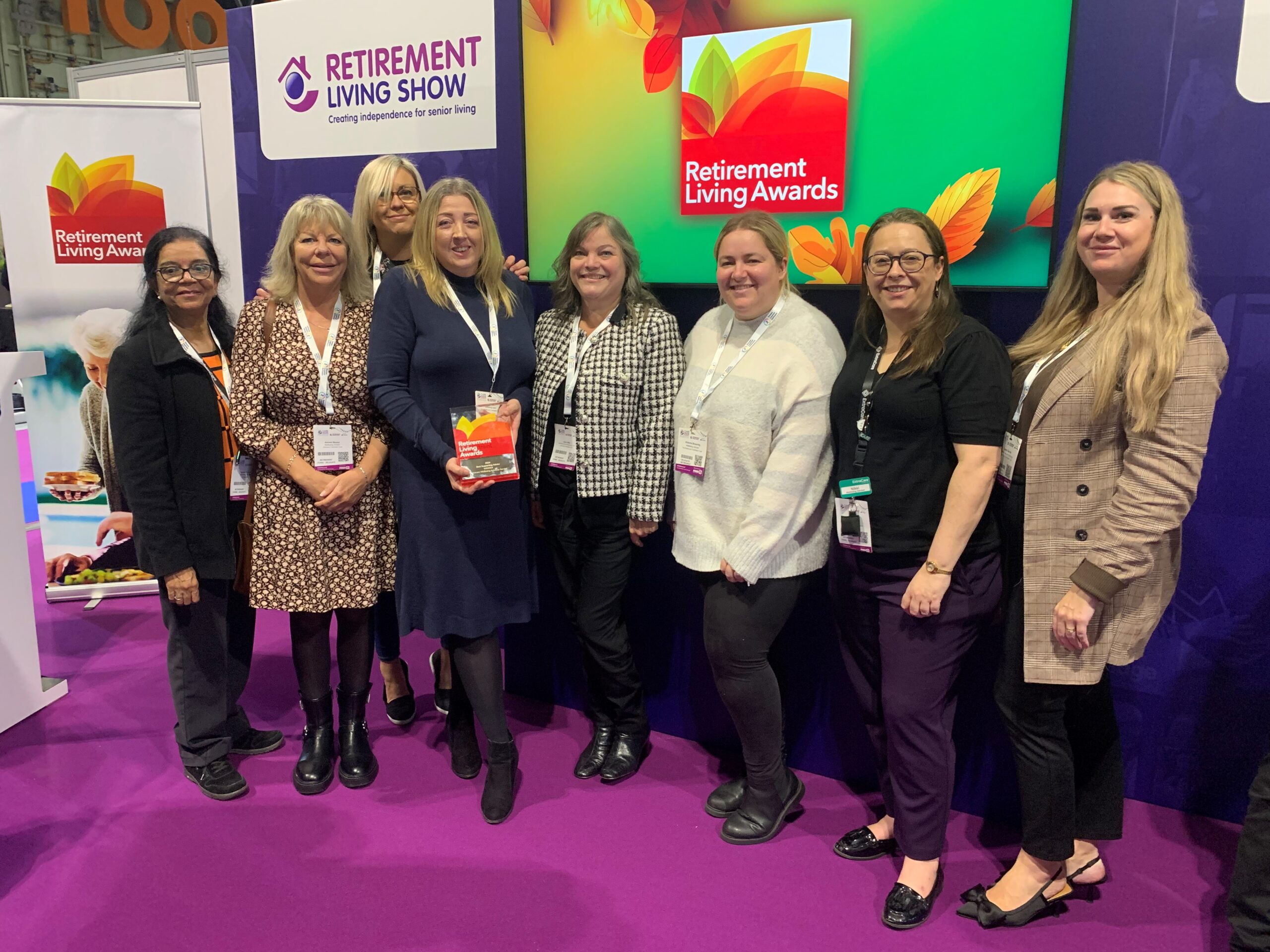ExtraCare’s Wellbeing Advisors Win Retirement Living Award at the NEC Care Show 2024