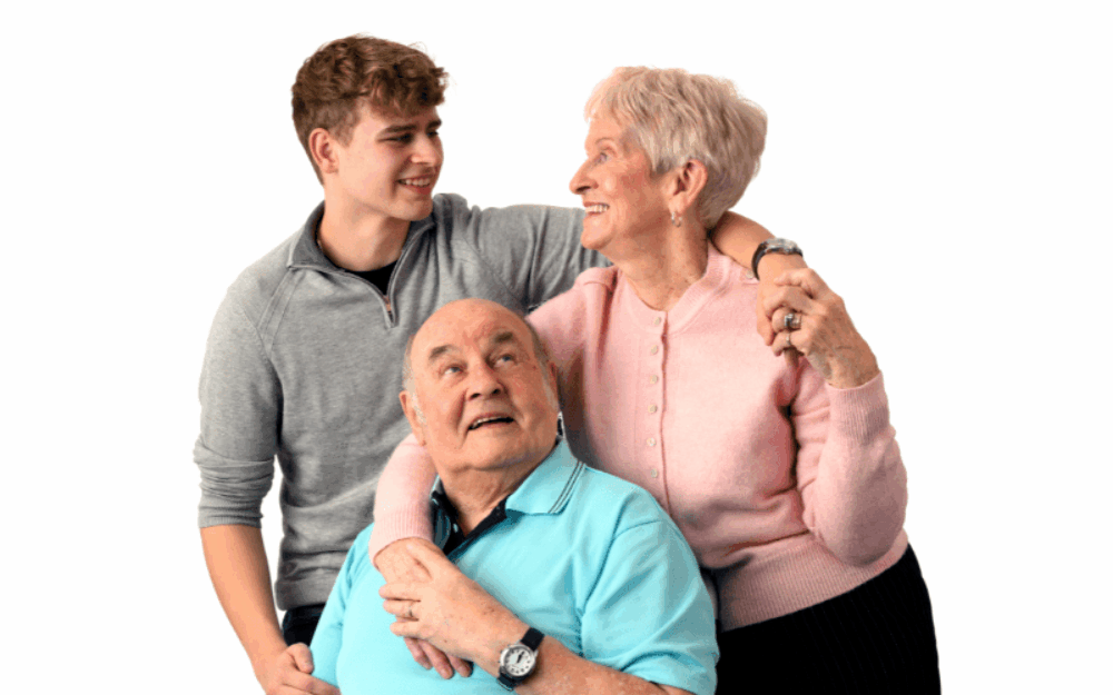 David, June & Callum – Hughenden Gardens Village